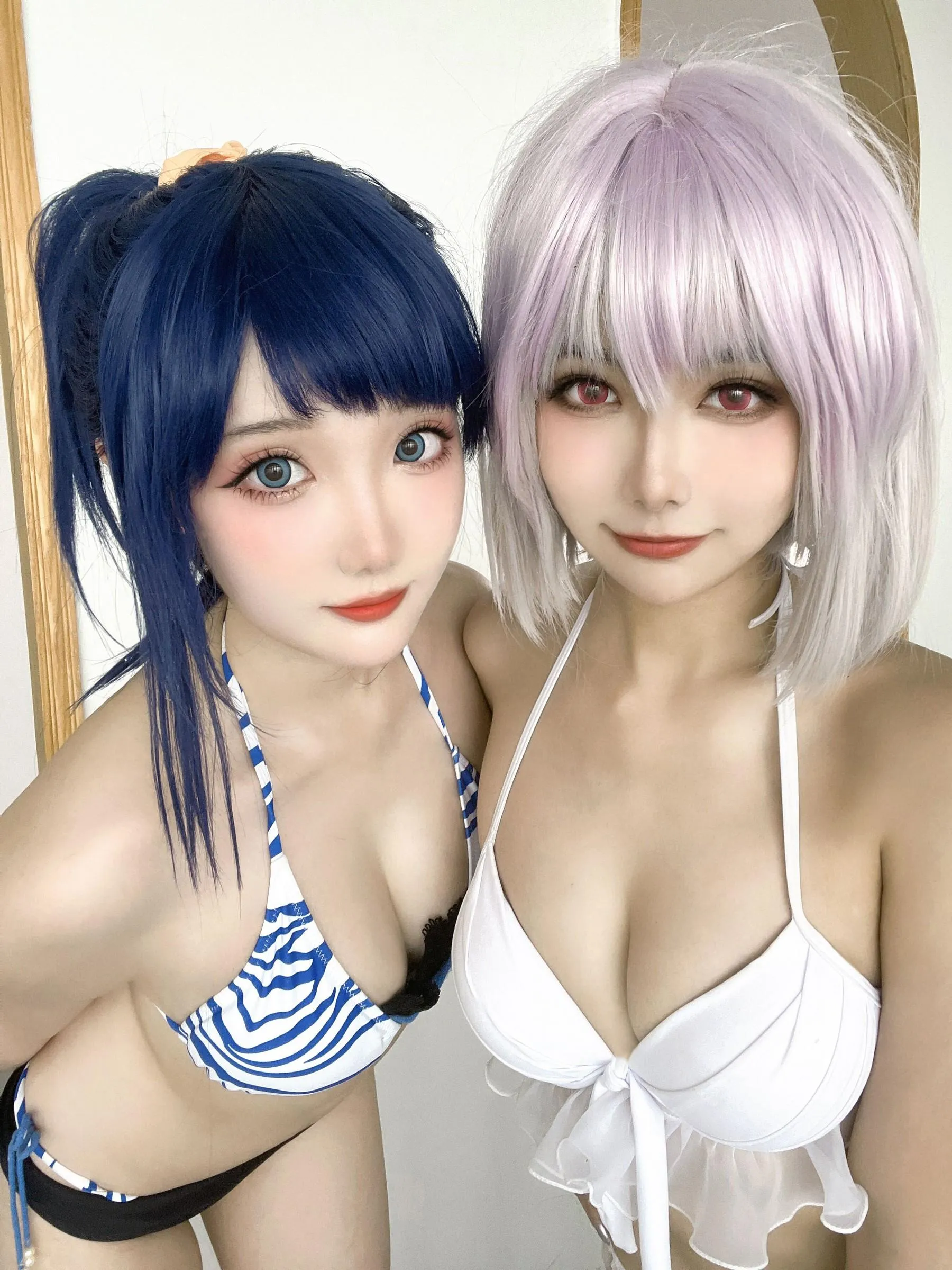 Momoko葵葵 – NO.35 瓜希酱 SSSS.GRIDMAN 宝多六花新条茜 泳装-古利特自拍 [30P]插图2